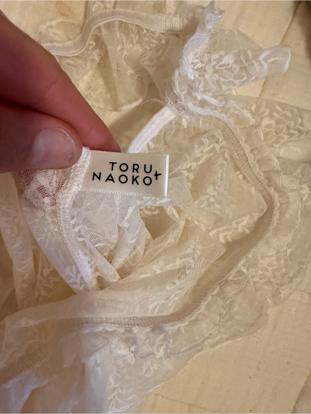 Sheer White Ruffled Slip Dress - Picture 2 of 3